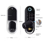 Deadbolt_Smart_Pad_Door_Lock_Silver measurements