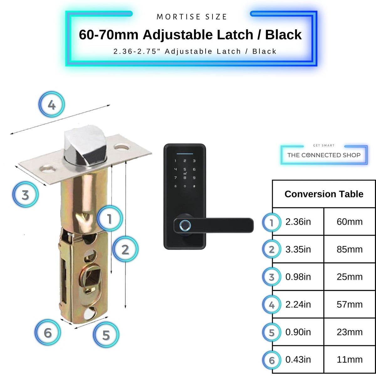 Mini Metallic Smart Lock Smart Door Lock Mini - Easy Setup and Keyless Entry Smart Door Lock