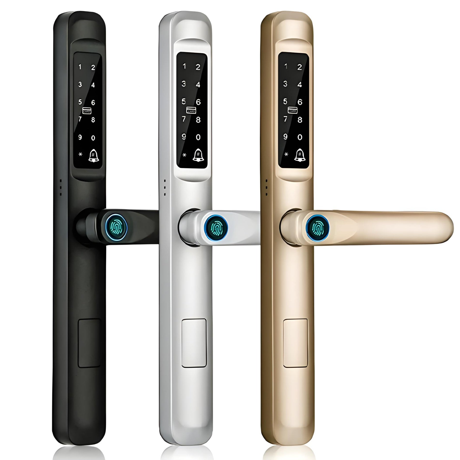 smart-door-lock-slim-no-mortise-silver-gold-black